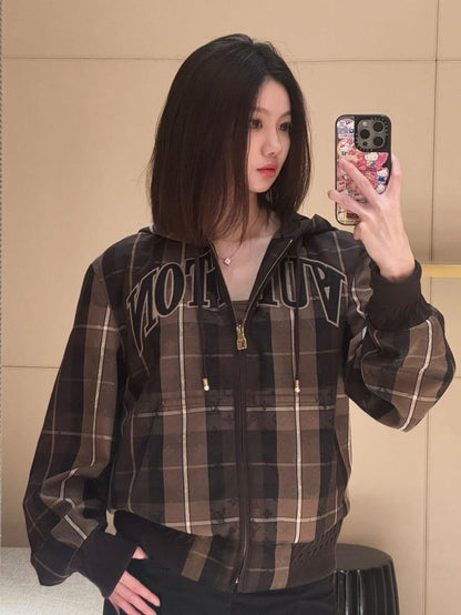 체인1호 / 루이비통 체크 후드 자켓