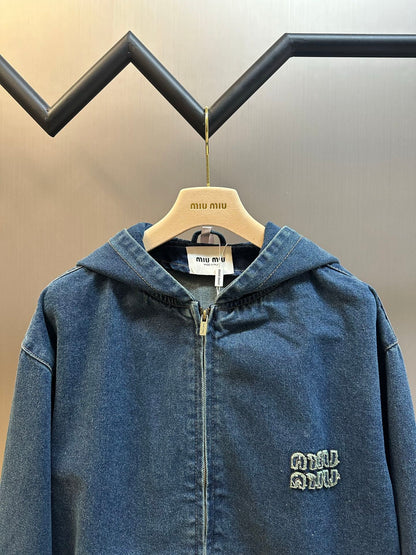 체인1호 / 미우미우 지퍼 데님 자켓