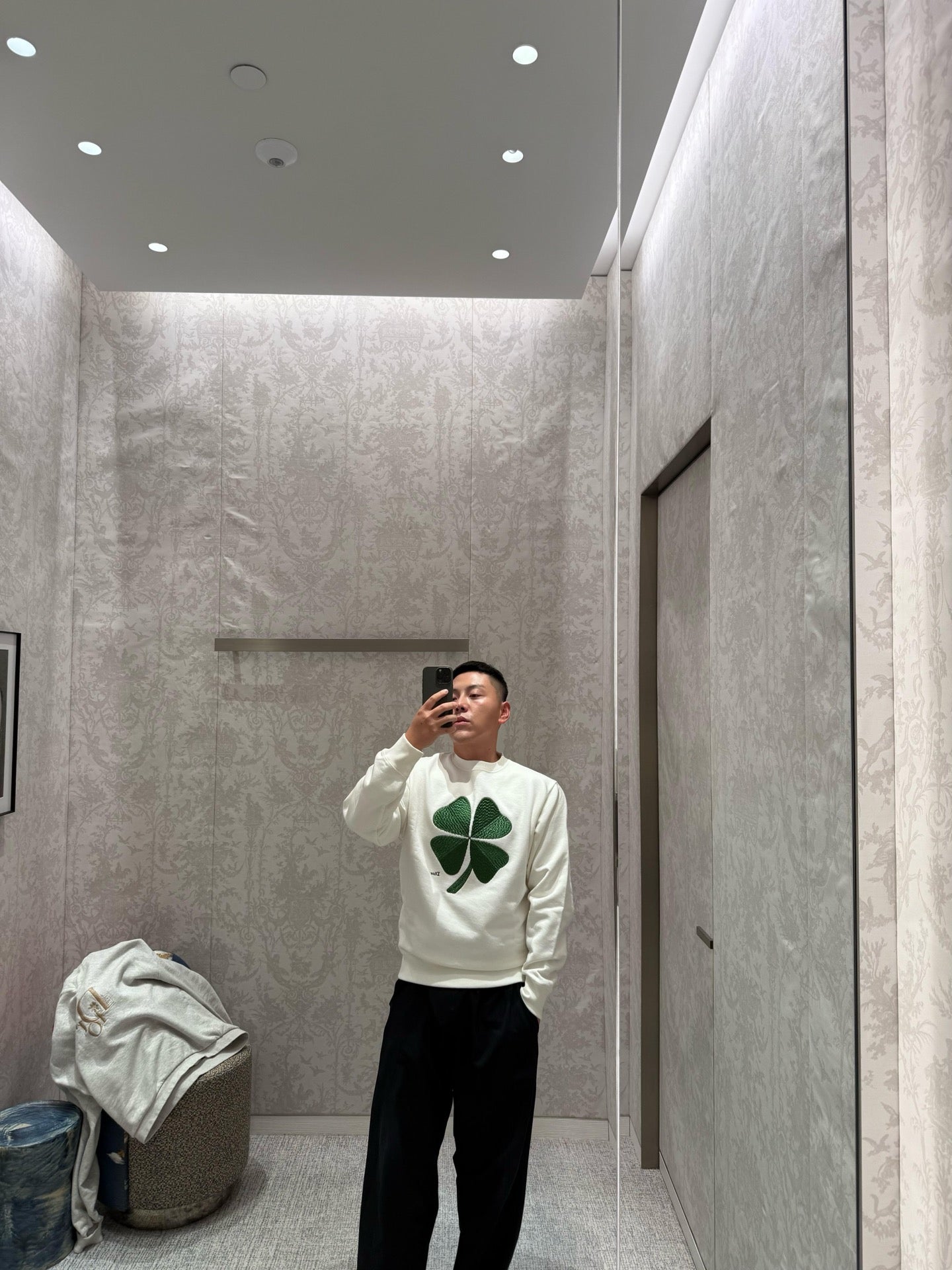 체인1호 / 디올 라운드넥 후드티