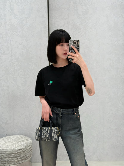 체인1호 / 디올 네잎클로버 반팔 티셔츠