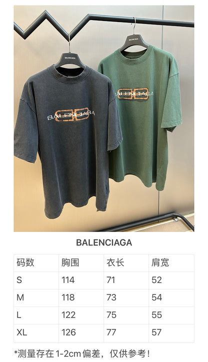 체인1호 / 발렌시아가 BB icon 프린트 반팔 티셔츠