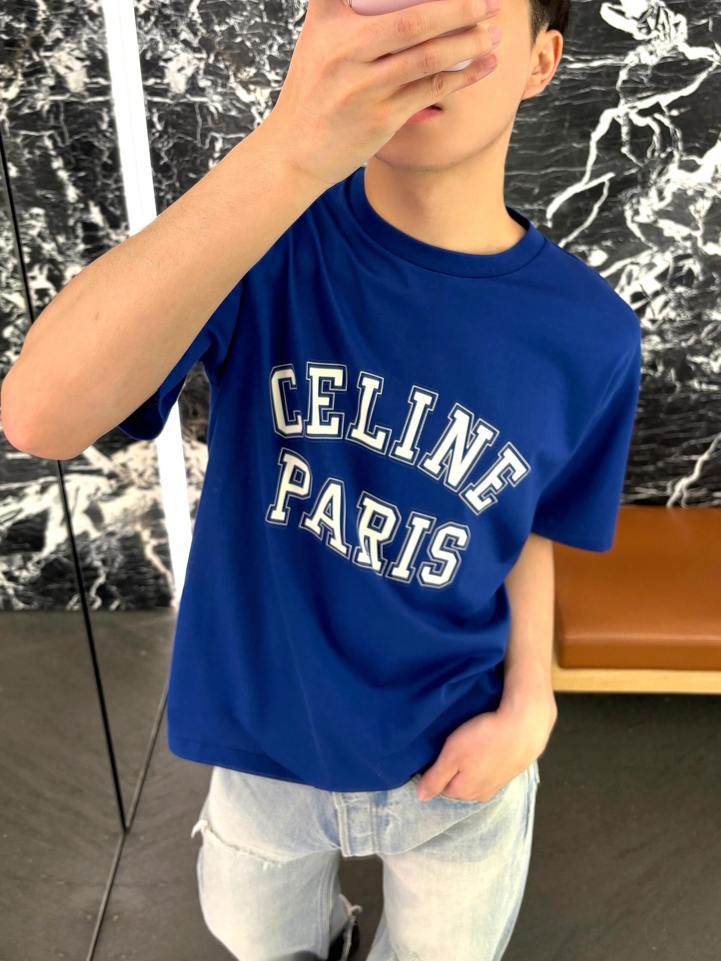 체인1호 / 셀린느 Celine Paris 프린트 반팔 티셔츠