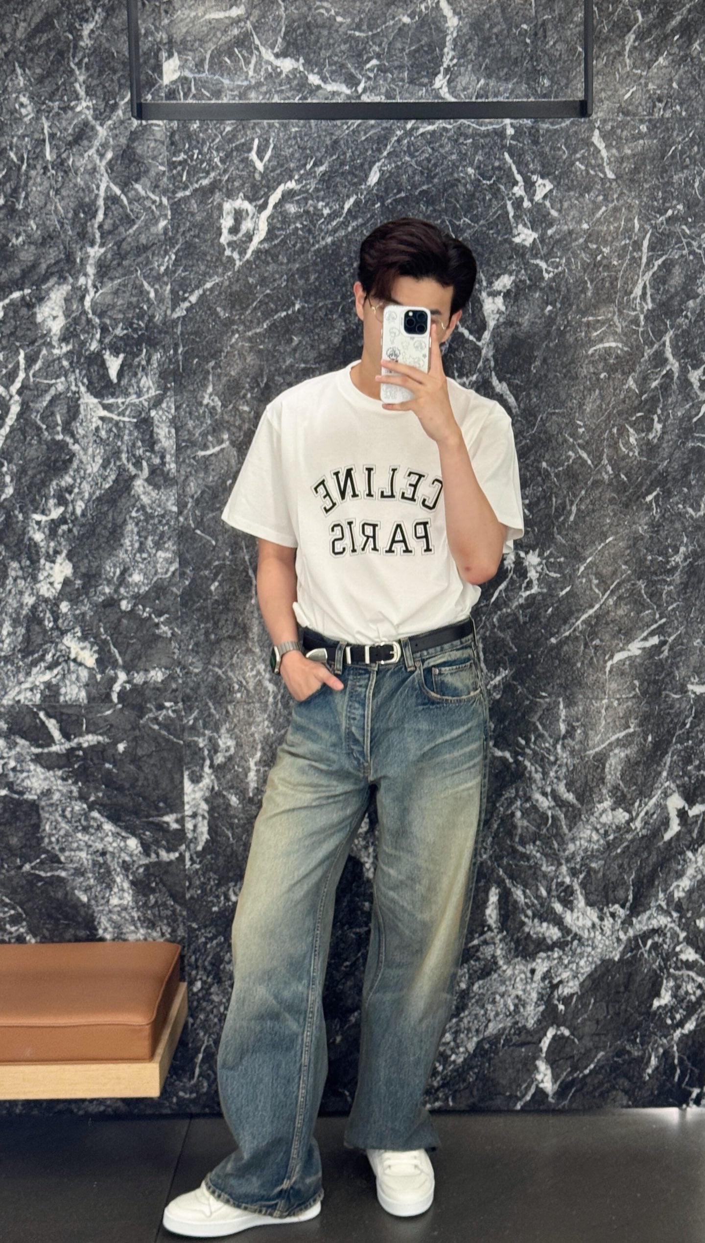 체인1호 / 셀린느 Celine Paris 프린트 반팔 티셔츠