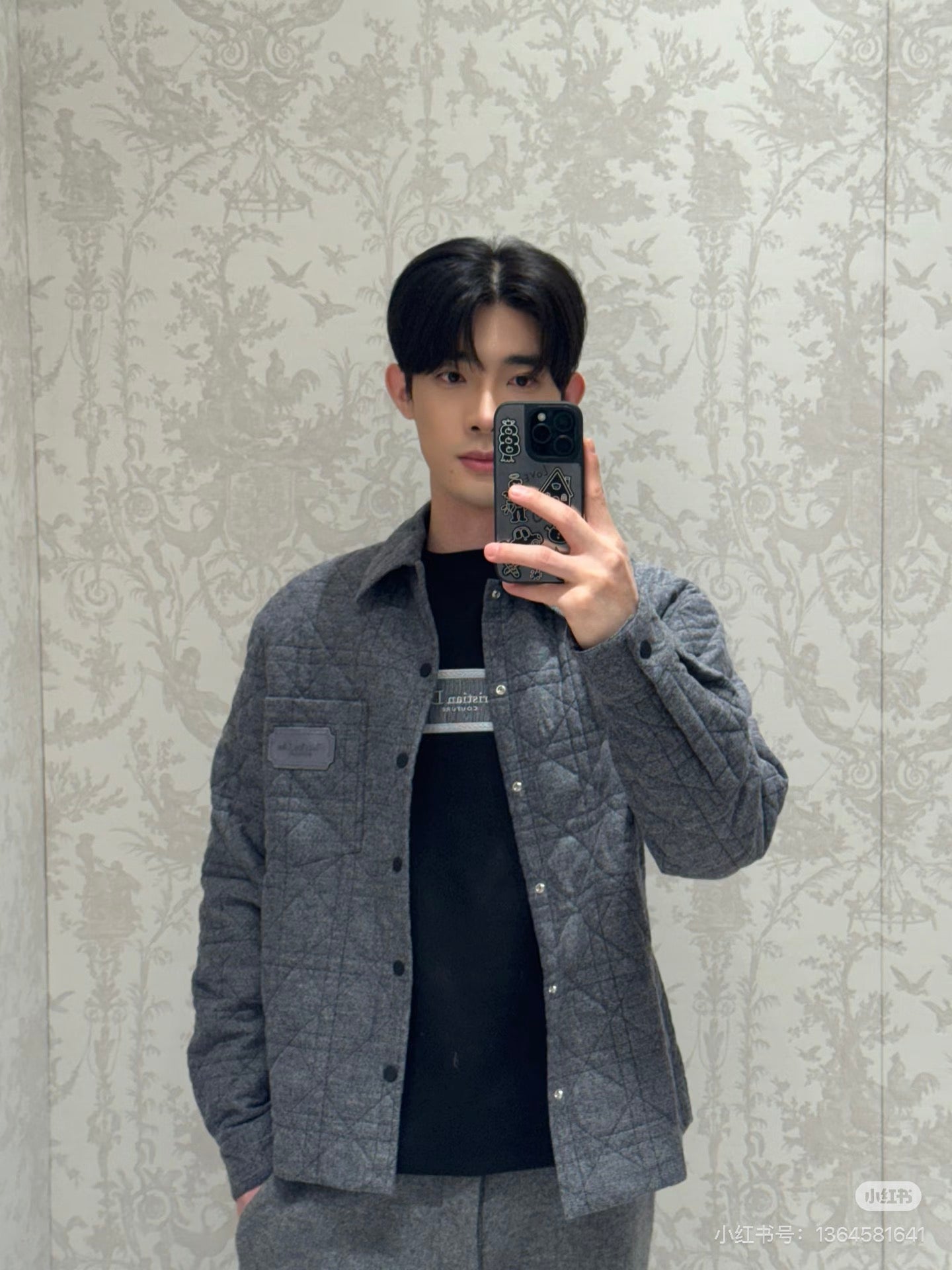 GTR / 디올 체크 패턴 자켓