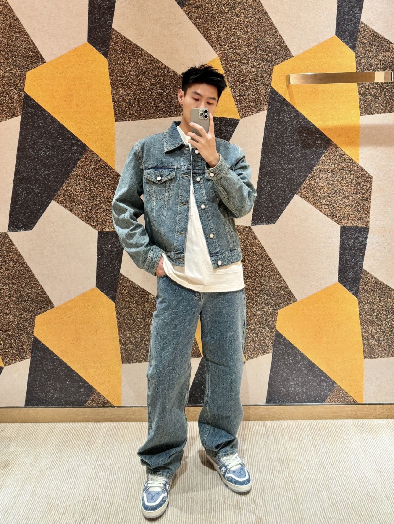 BVG / 루이비통 세트 데님 팬츠