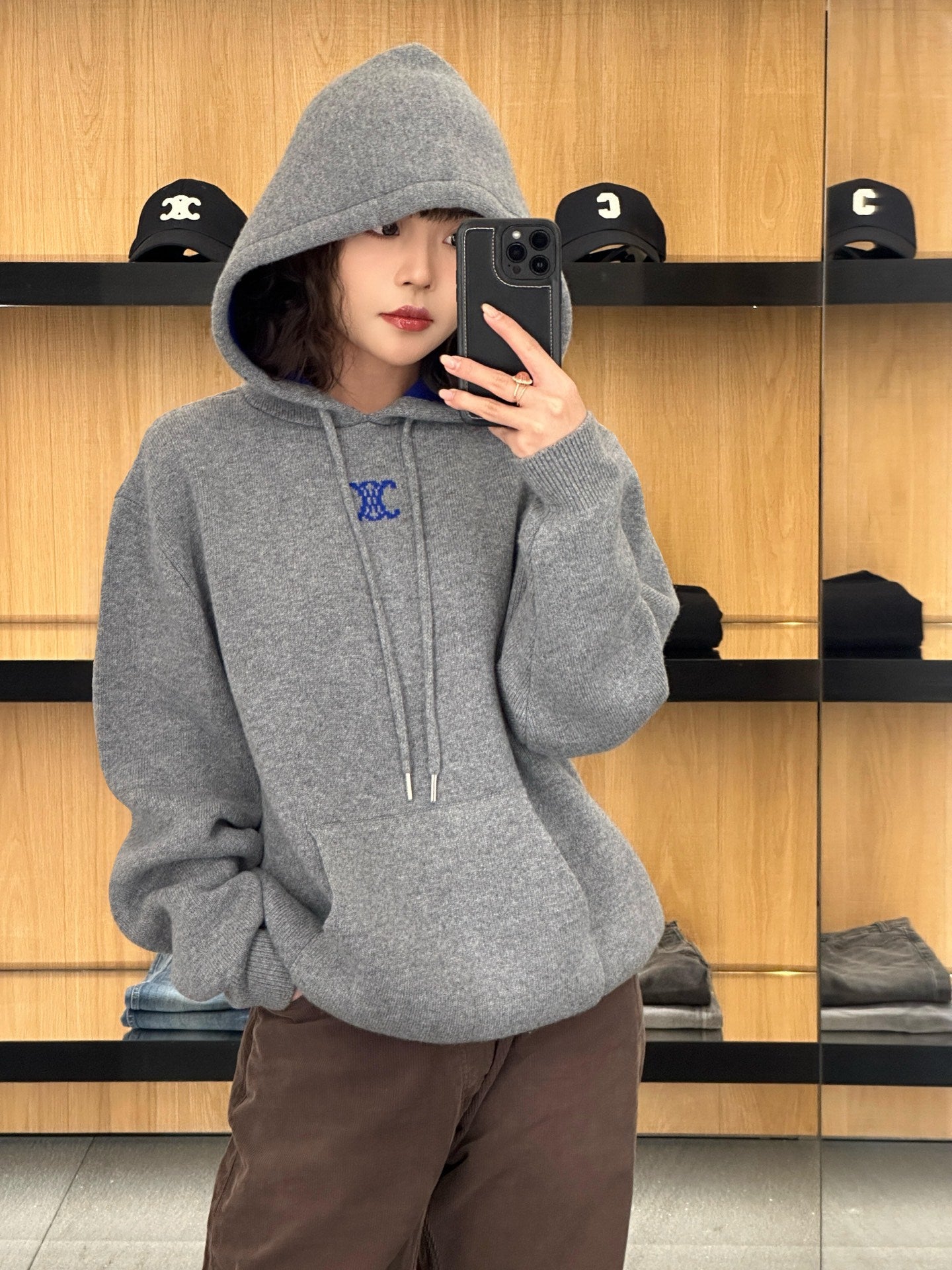 GTR / 셀린느 니트 후드티