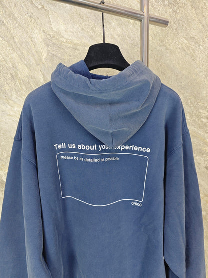 GTR / 발렌시아가 후드티 네이비
