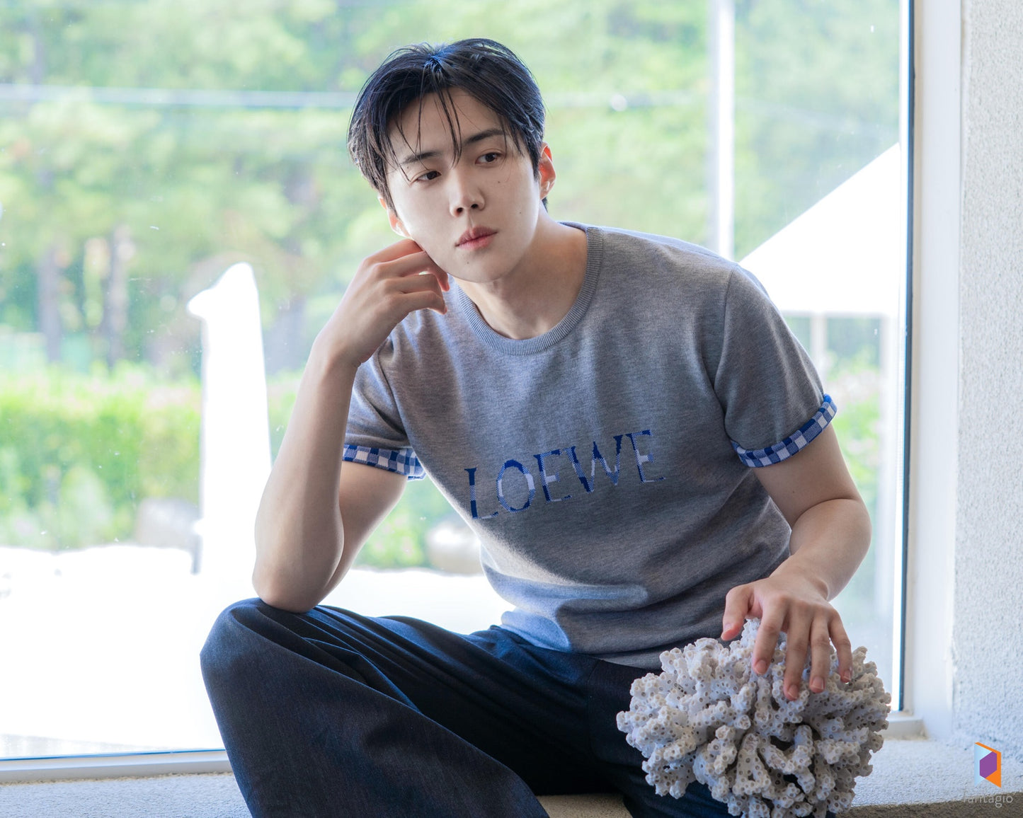 GTR / 로에베 로고 반팔 티셔츠