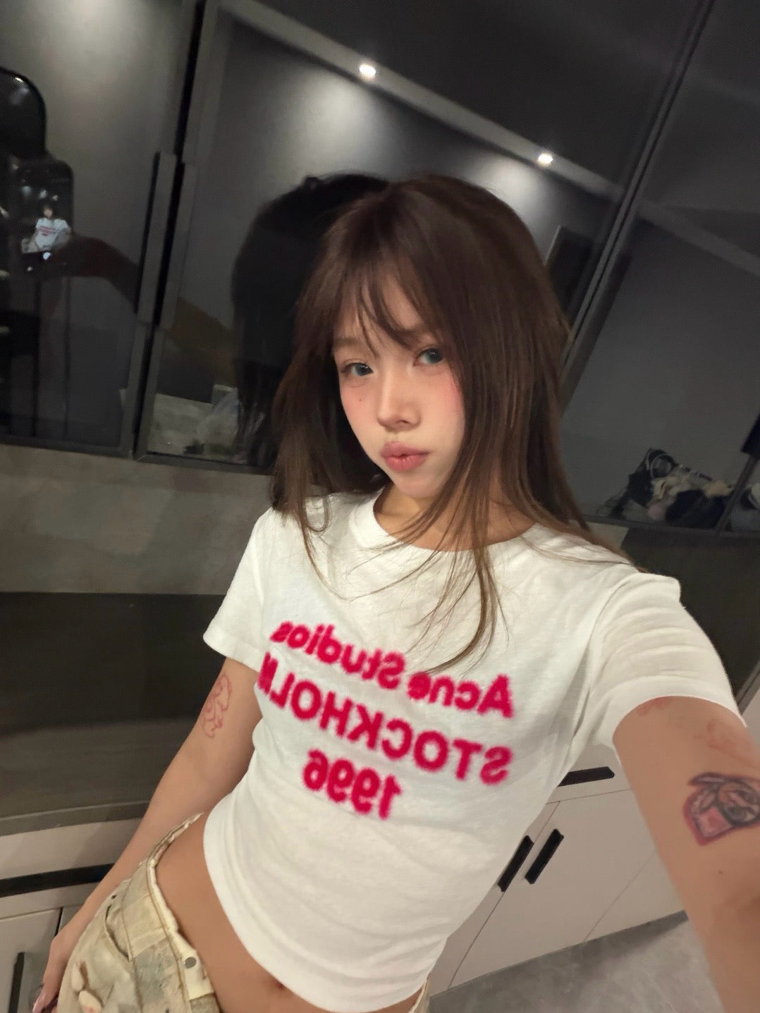 GTR / 아크네스튜디오 반팔 티셔츠 화이트