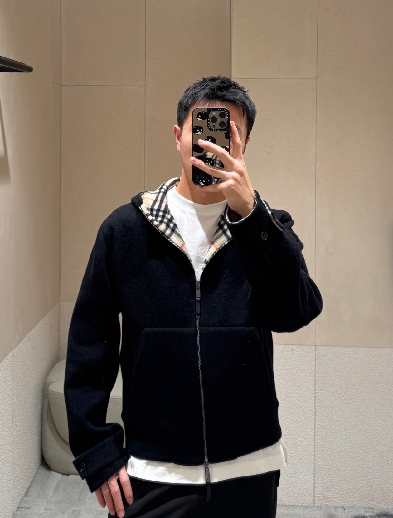 GTR / 버버리 양면 후드 자켓