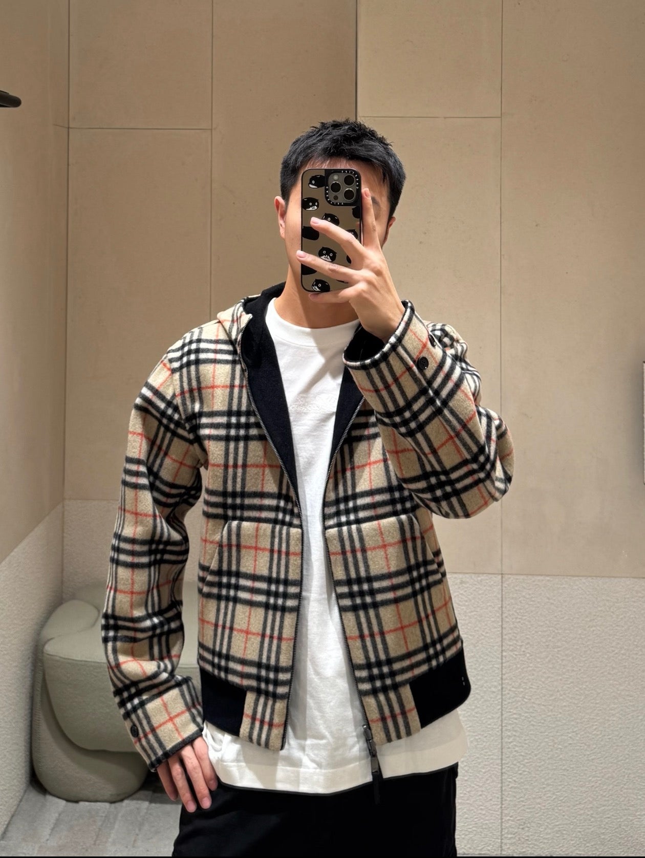 GTR / 버버리 양면 후드 자켓