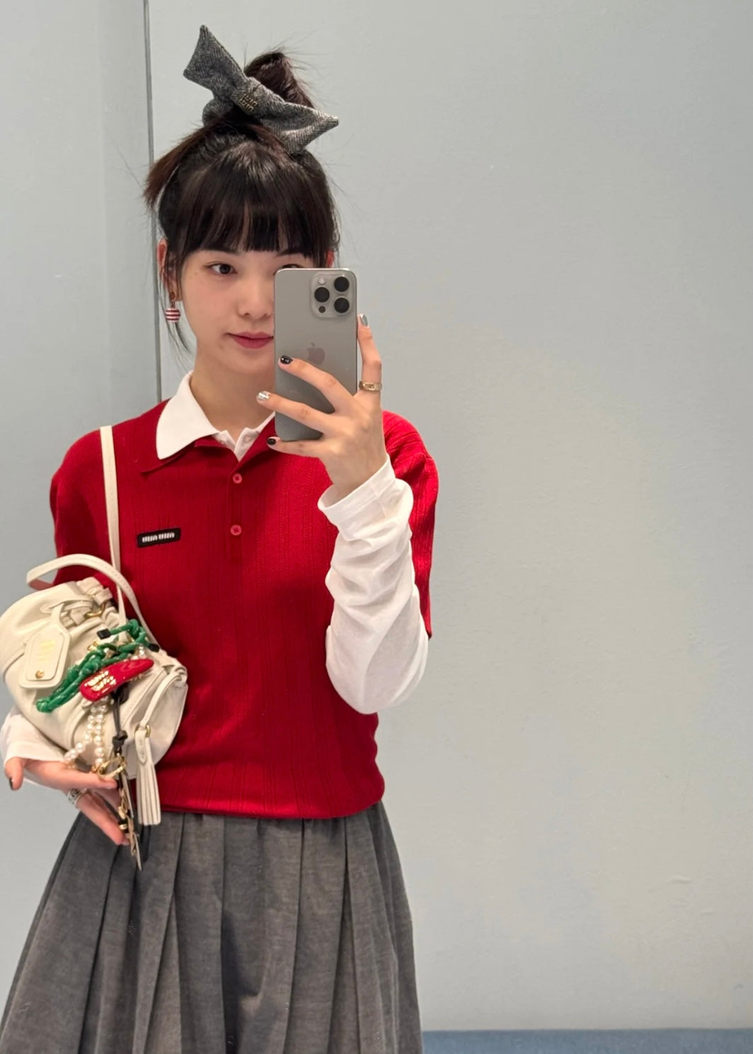 TJ셀러  / 미우미우 캐시미어반팔