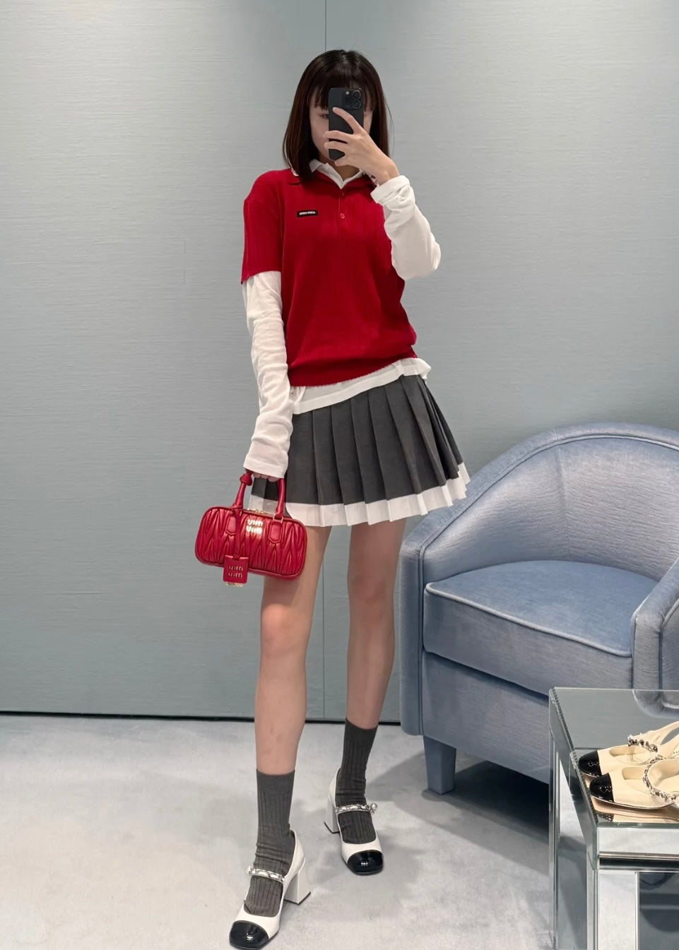 TJ셀러  / 미우미우 캐시미어반팔