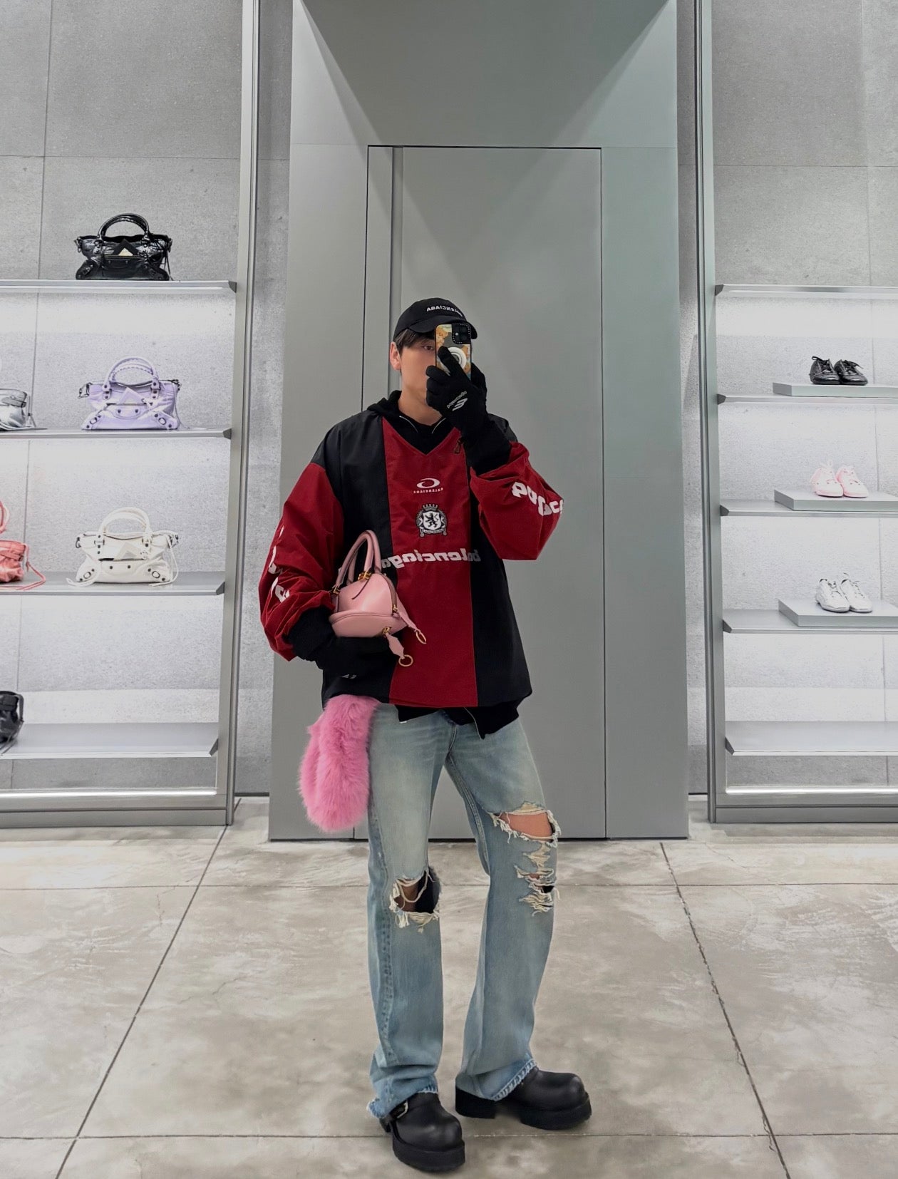 GTR / 발렌시아가 스포츠 셔츠
