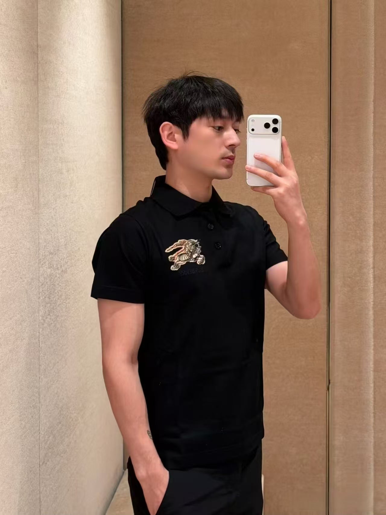 GTR / 버버리 남성 폴로 반팔 티셔츠