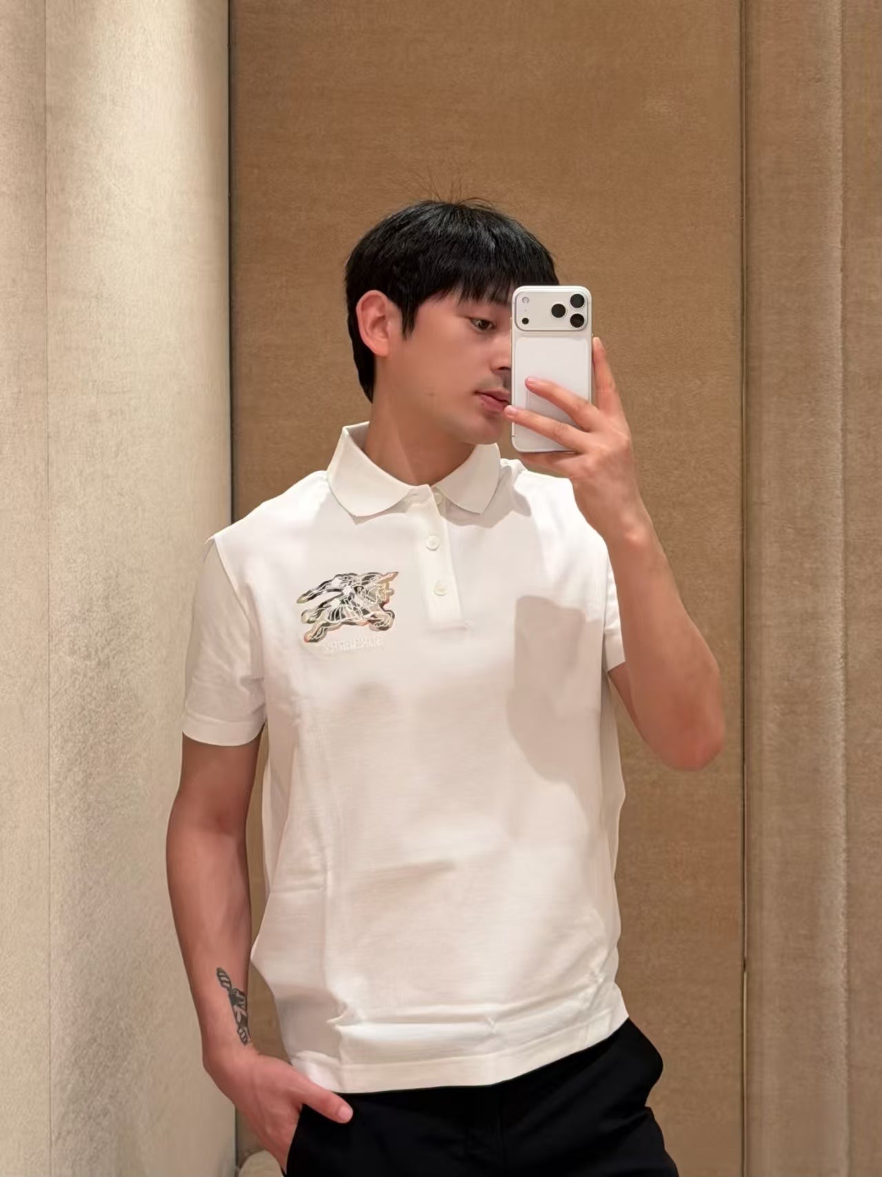 GTR / 버버리 남성 폴로 반팔 티셔츠