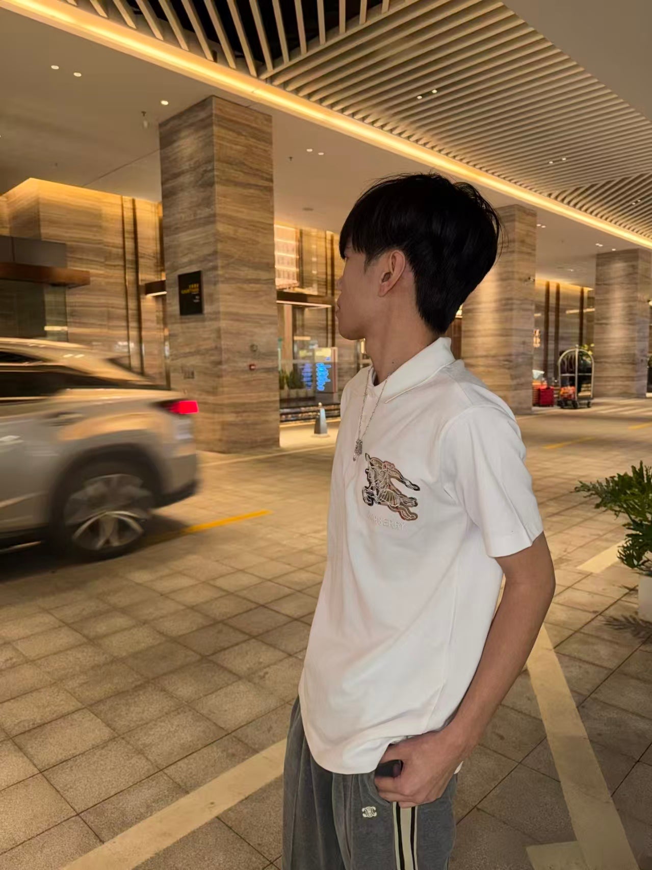 GTR / 버버리 남성 폴로 반팔 티셔츠