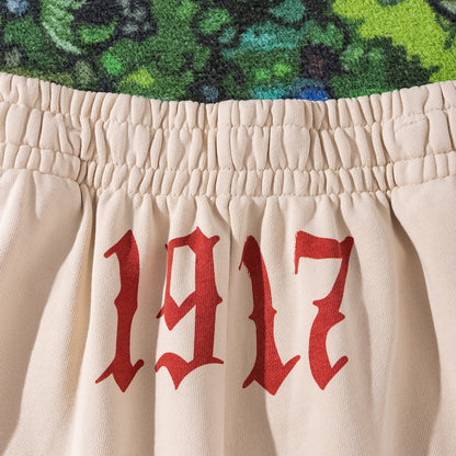 zzll공장 / 발렌시아가 1917 로즈 그래피티 반바지