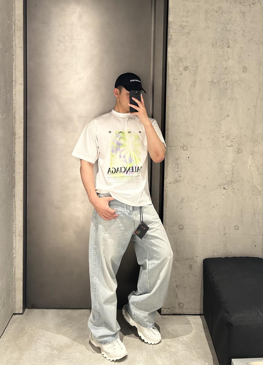 GTR / 발렌시아가 반팔 티셔츠