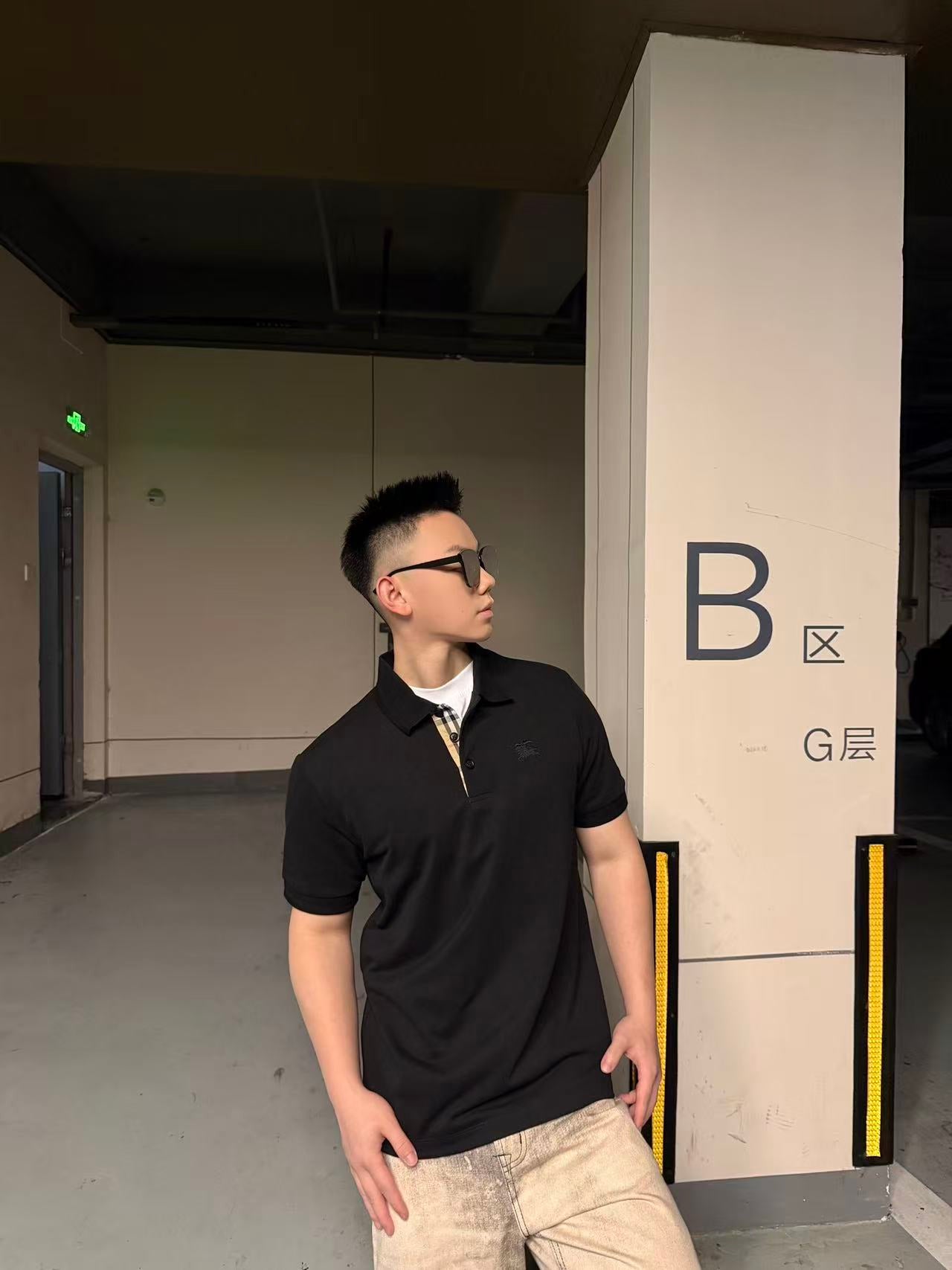 GTR / 버버리 폴로 반팔 셔츠
