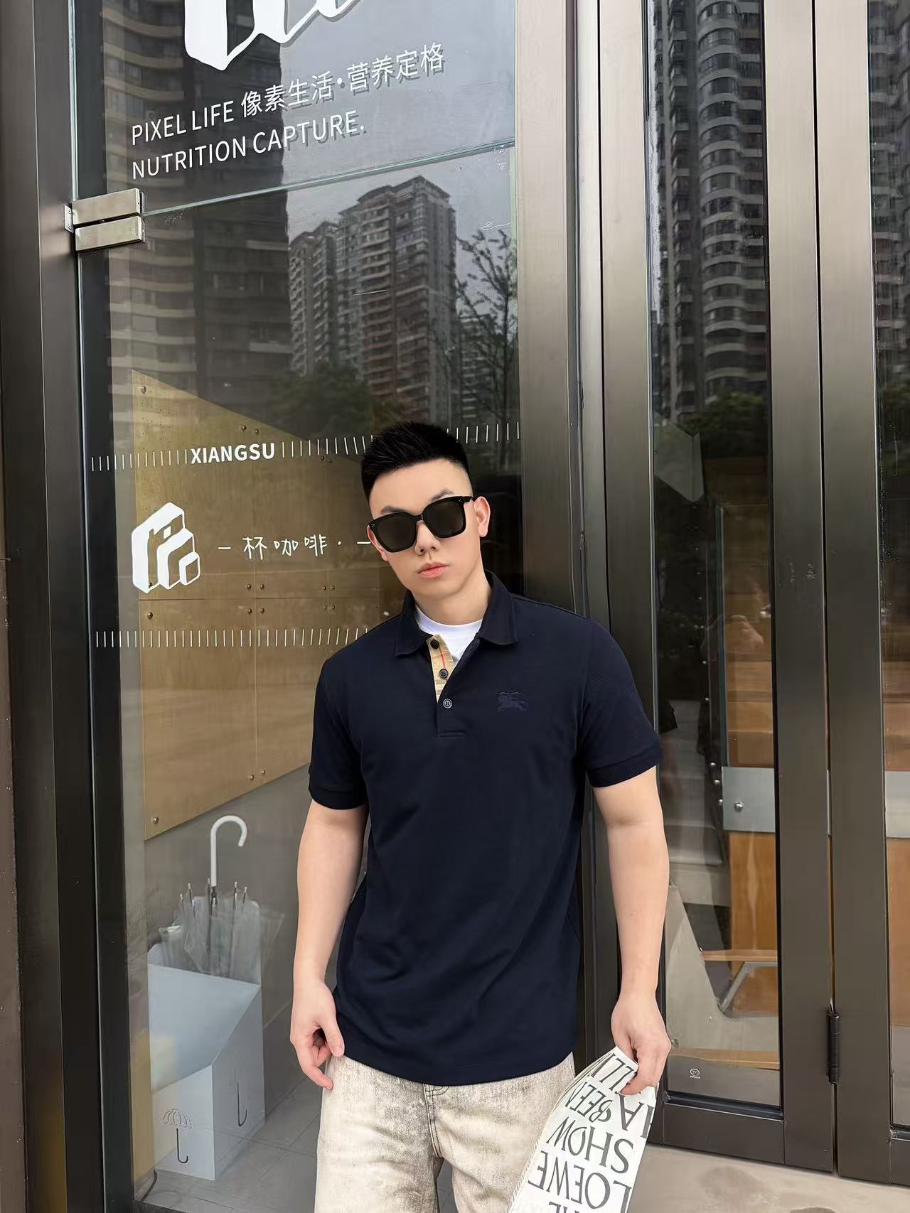 GTR / 버버리 폴로 반팔 셔츠