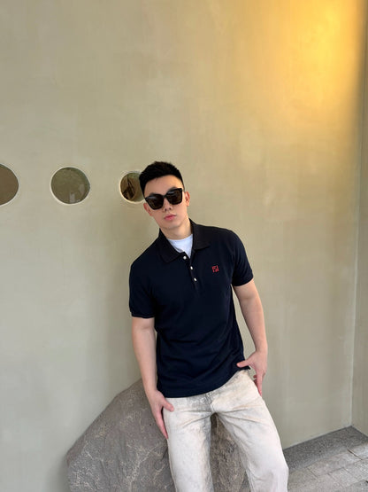 GTR / 펜디 더블 F 자수 폴로 반팔 셔츠