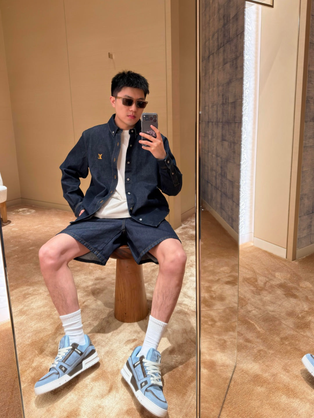 GTR / 루이비통 데님 반바지
