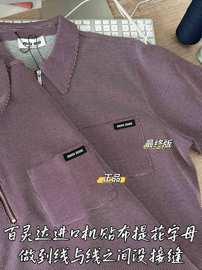 티모 / 미우미우 두 포켓 카라 반팔