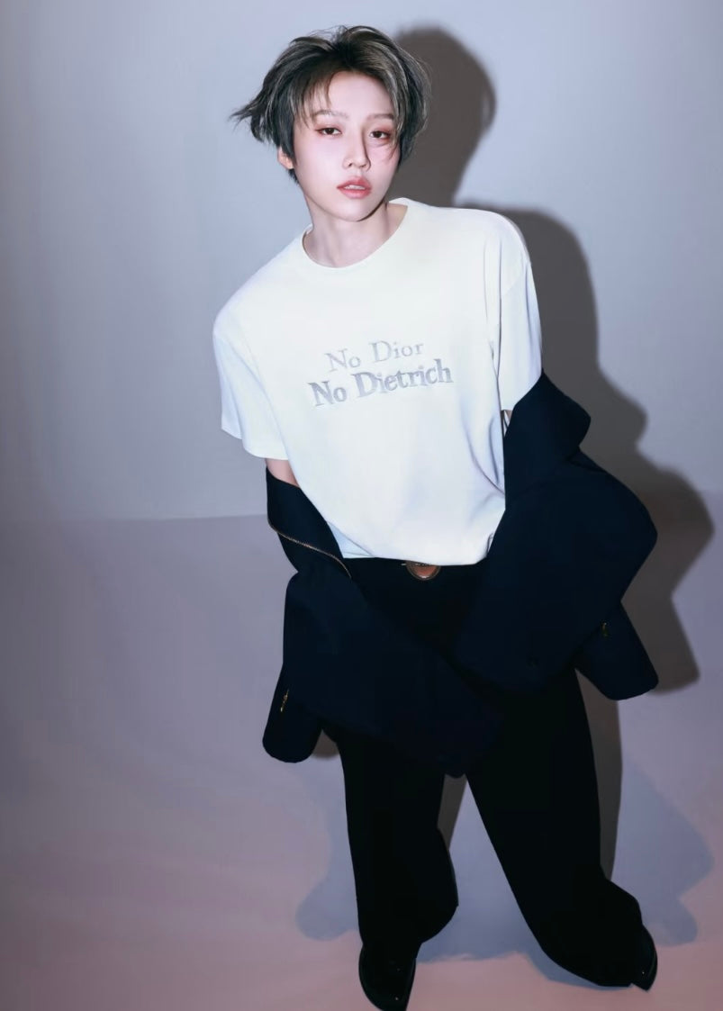 BVG / 디올 여성용 면 루즈핏 티셔츠