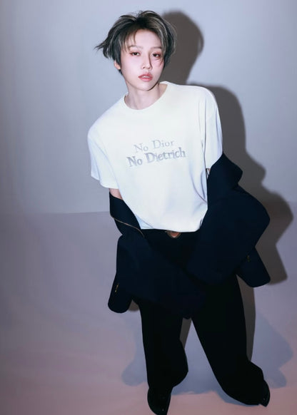 BVG / 디올 여성용 면 루즈핏 티셔츠