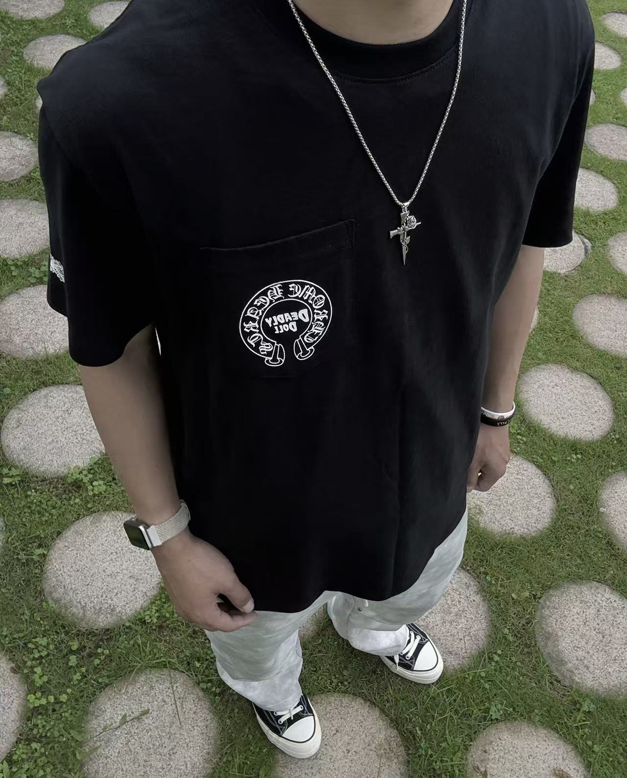 GTR / 크롬하츠 라운드넥 반팔 티셔츠