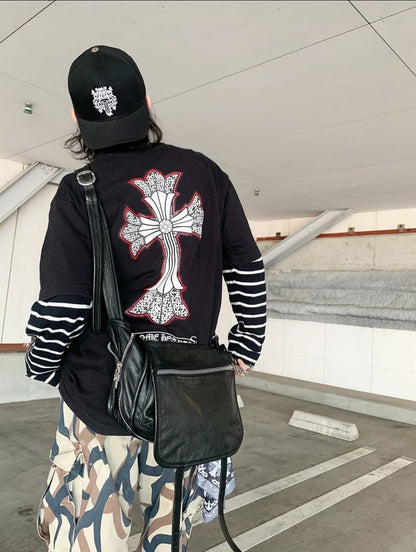 GTR / 크롬하츠 십자가 반팔 티셔츠