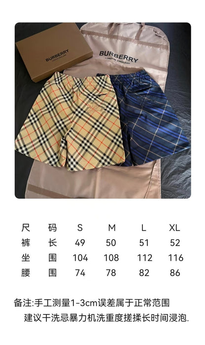 BVG / 버버리 자수 체크 반바지