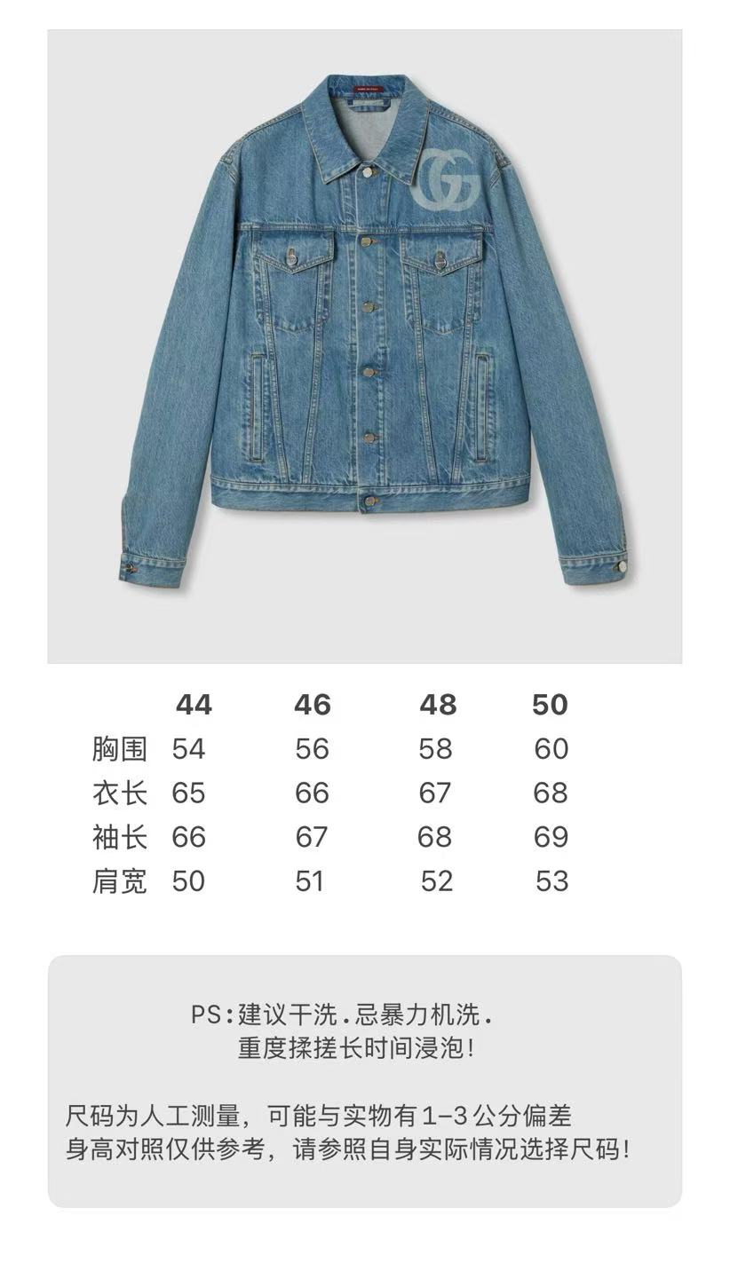 BVG / 구찌 레이저 프린트 데님 자켓