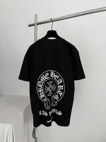 BVG / 크롬하츠 크로스 플라워 프린트 포켓 반팔 티