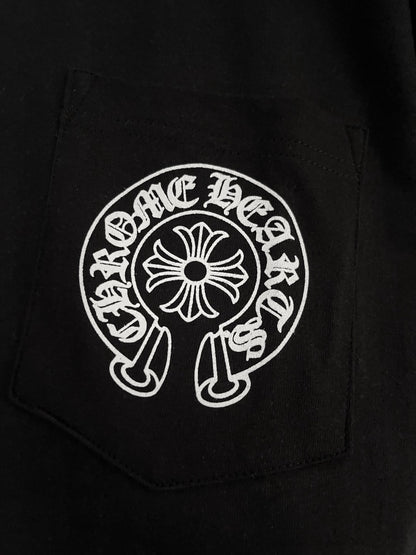 BVG / 크롬하츠 크로스 플라워 프린트 포켓 반팔 티