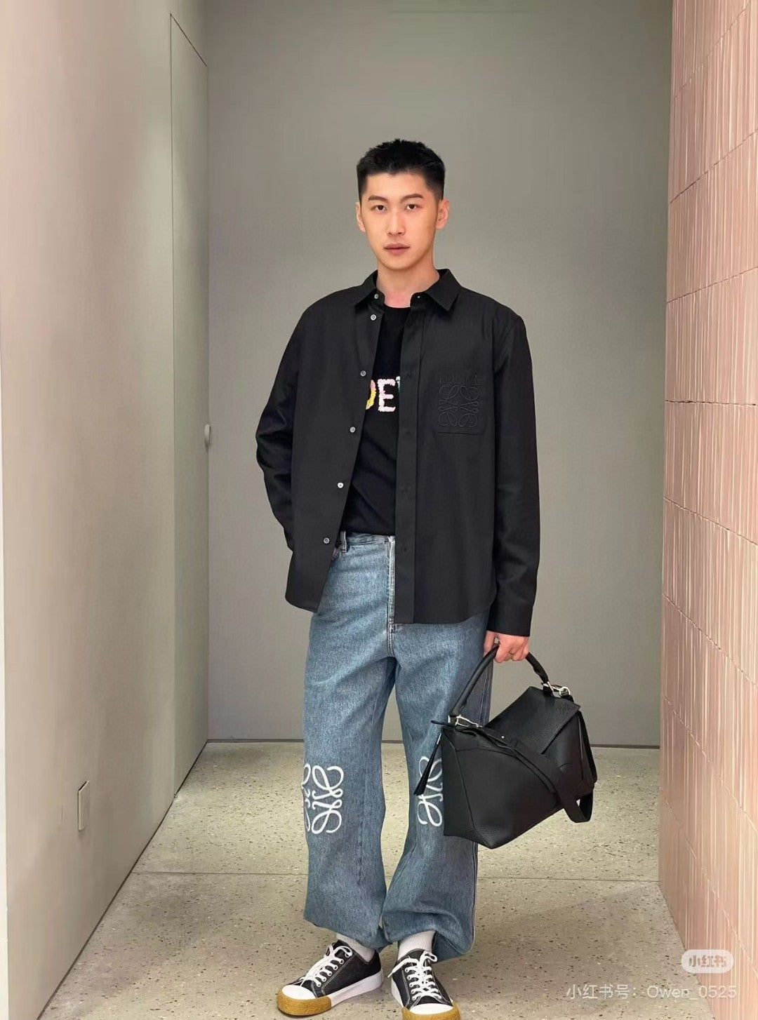 BVG / 루이비통 포켓 자수 셔츠