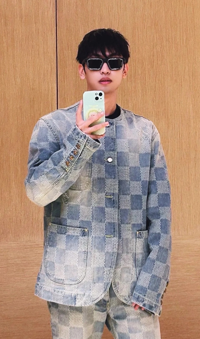 BVG / 루이비통 체크보드 데님 자켓