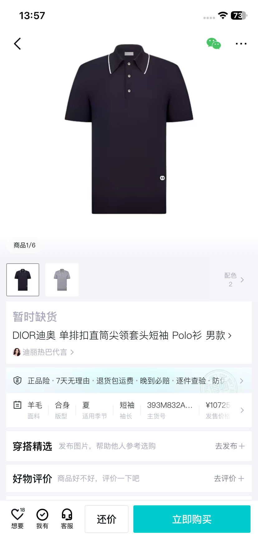BVG / 디올 폴로셔츠