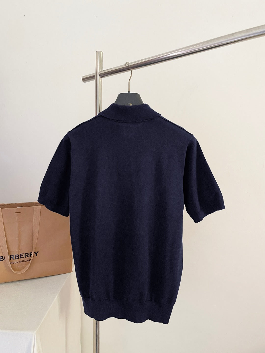 BVG / 버버리 자수 캐시미어 폴로셔츠