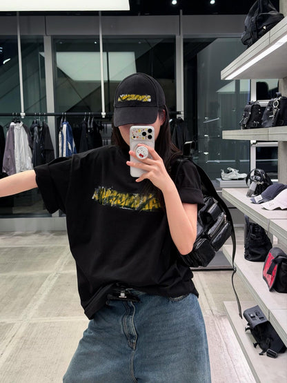 BVG / 발렌시아가 테이프 그래피티 반팔 티셔츠