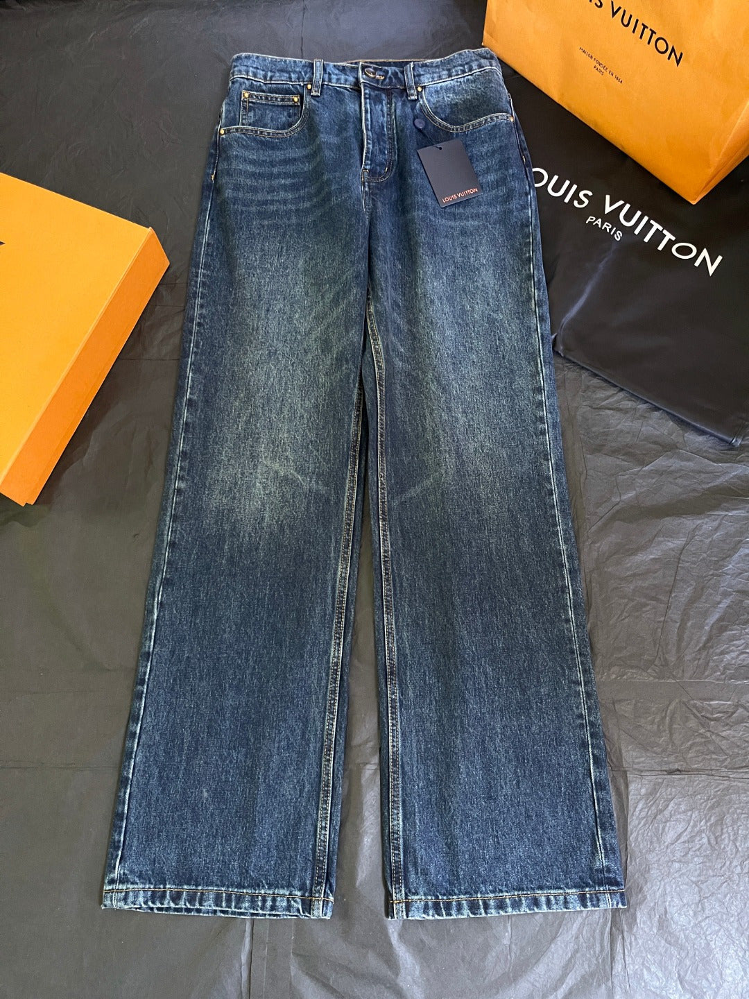 BVG / 루이비통 가죽 칼라 데님 자켓