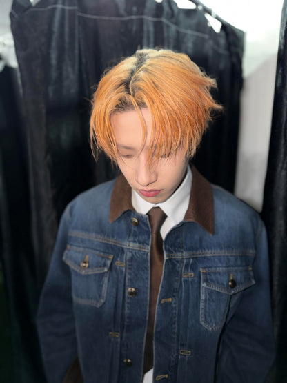 BVG / 루이비통 가죽 칼라 데님 자켓