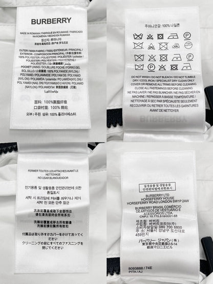 BVG / 버버리 체크 웨빙 나일론 후드 자켓
