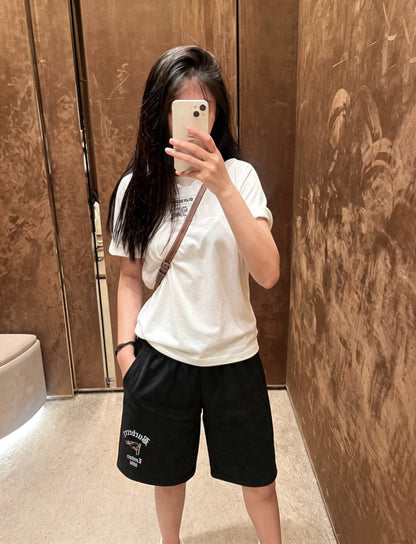 BVG / 버버리 깃발 자수 면 반바