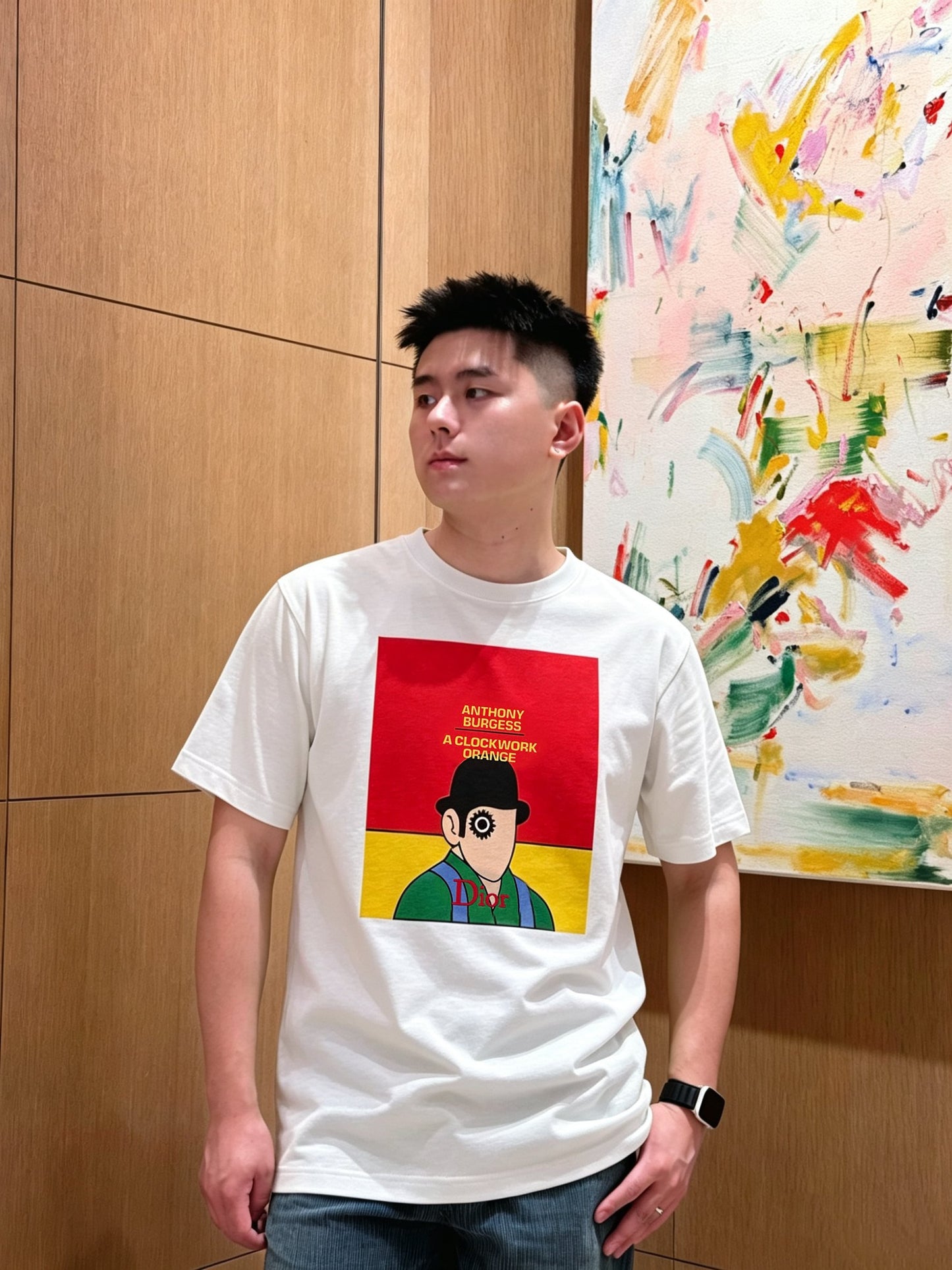 BVG / 디올 태엽 커버 반팔 티