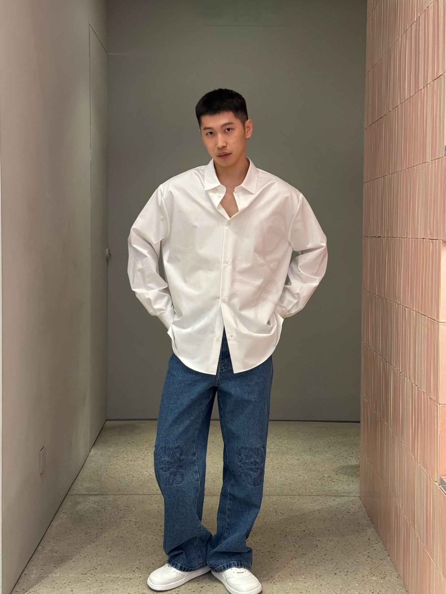 BVG / 루이비통 면 아나그램 셔츠