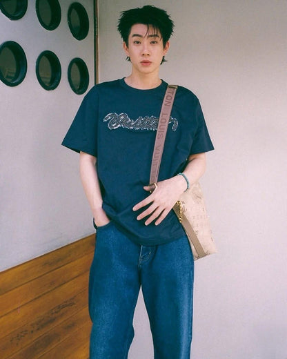 BVG / 루이비통 로고 데님 티셔츠