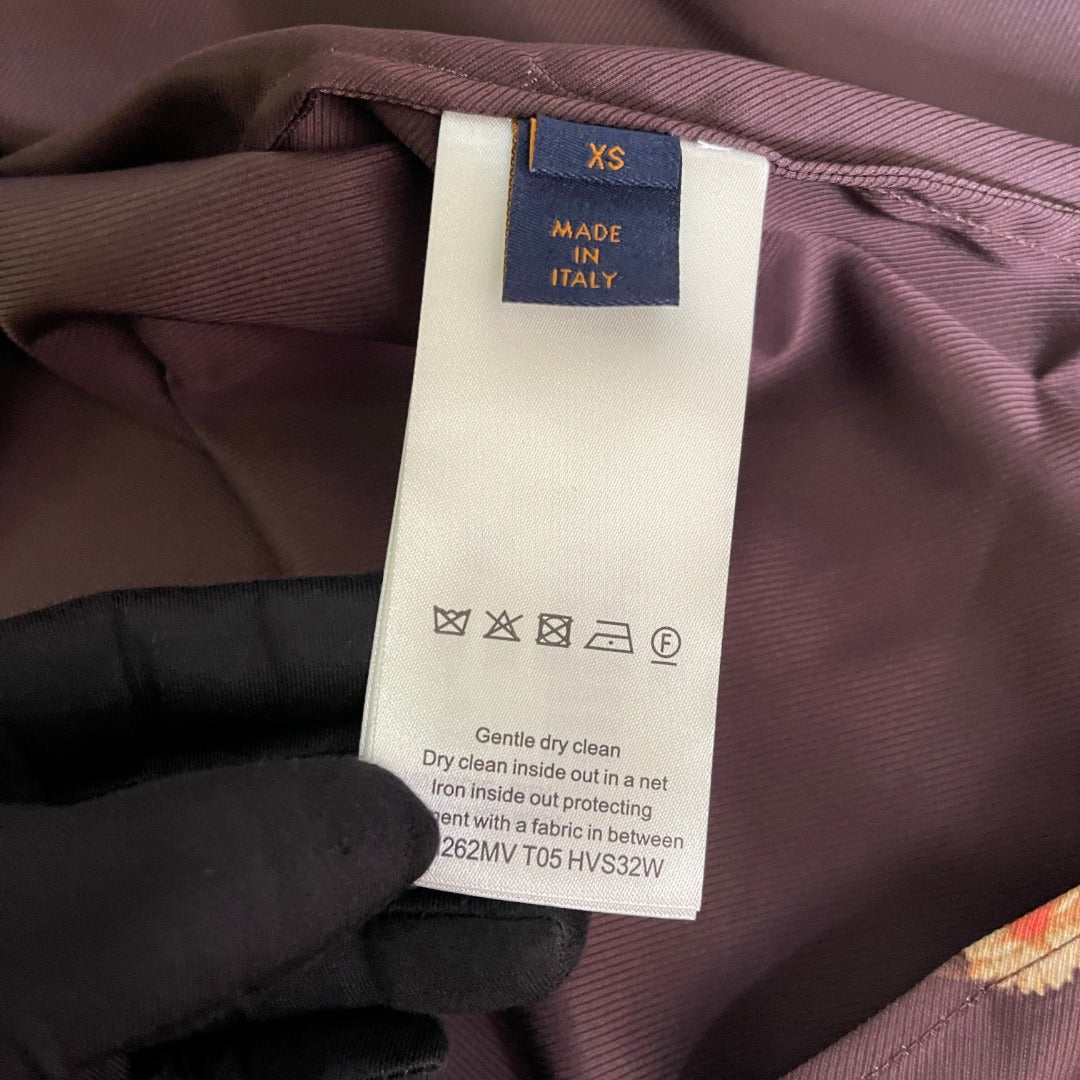 BVG / 루이비통 레터링 실크 프린트 셔츠