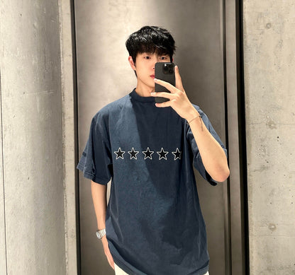 BVG / 발렌시아가 별 무늬 반팔 티셔츠